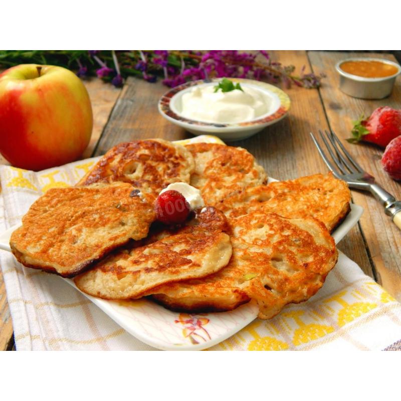 Оладьи яблочные на кефире, фото 1