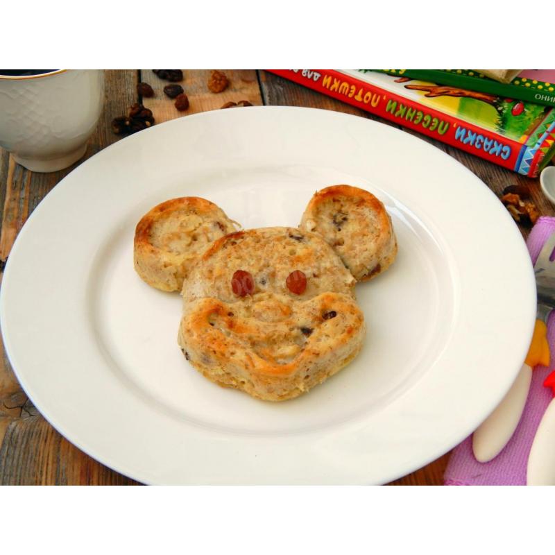 Творожная запеканка для детей с овсяными хлопьями, фото 1