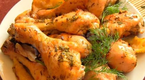 Куриные ножки в духовке запеченные с лимоном