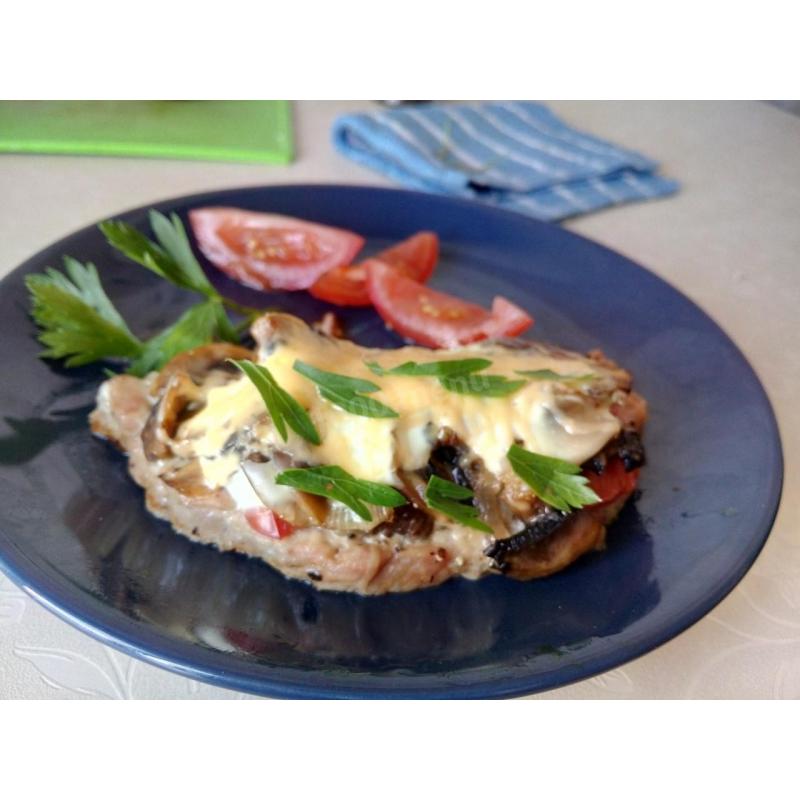 Свинина с шампиньонами в духовке, фото 2