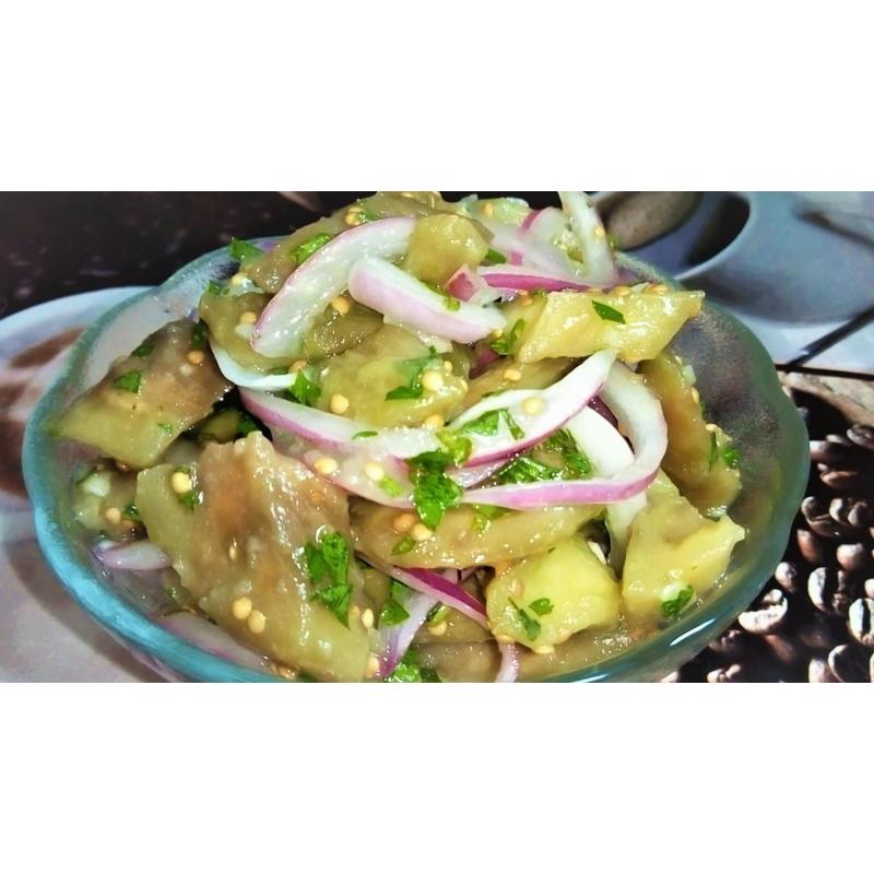 Маринованные баклажаны с луком