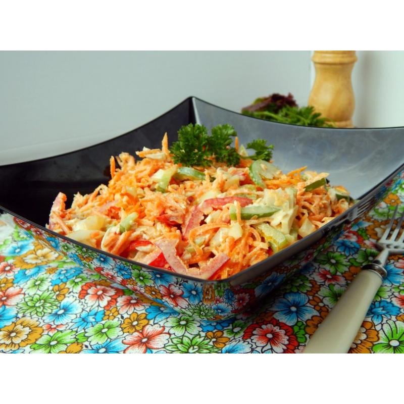 Салат курица корейская морковь перец, фото 1