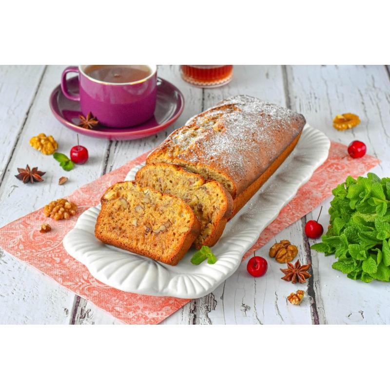 Кекс с грецкими орехами в духовке