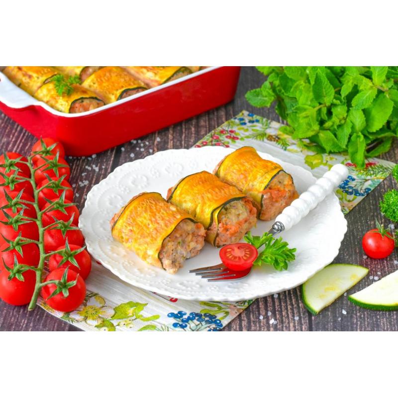 Голубцы из кабачков и фарша