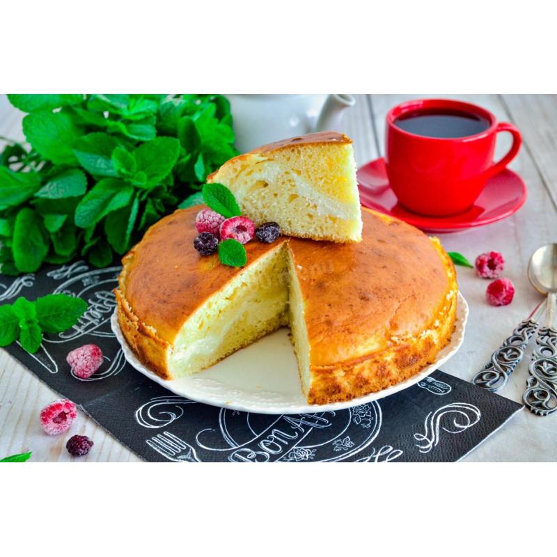 Заливной пирог с творогом в духовке, фото 1