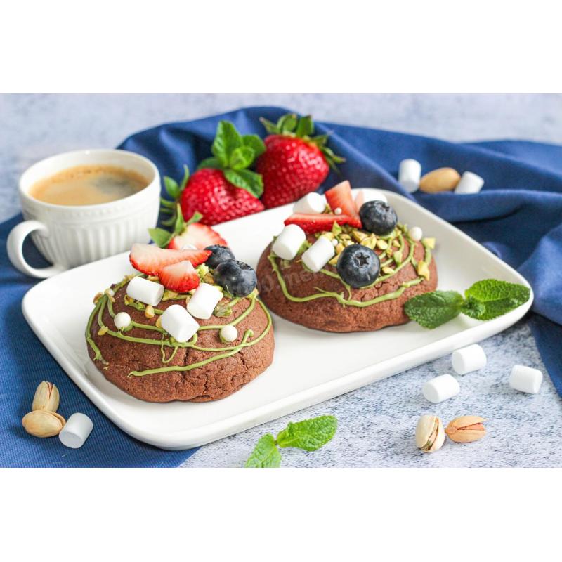 Дубайское печенье крамбл кукис с фисташковой пастой