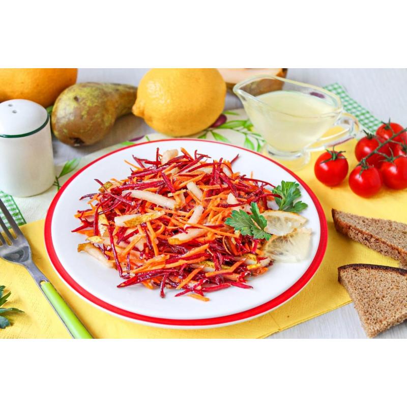 Салат из свежей свеклы и моркови быстро и вкусно, фото 1