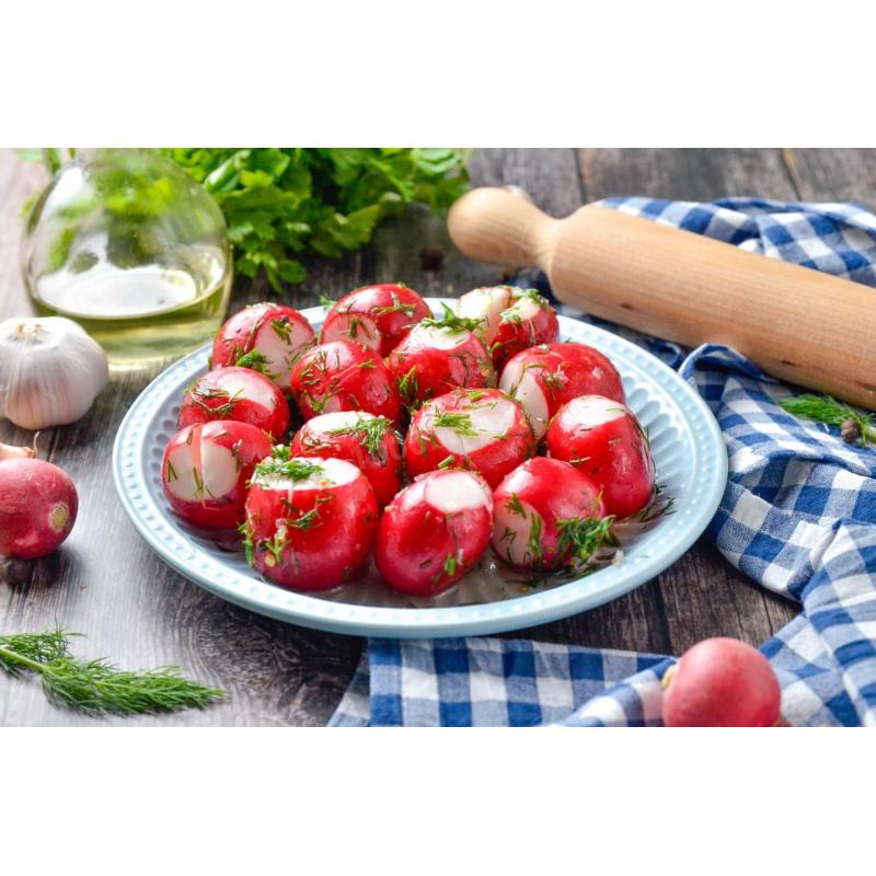 Маринованная битая редиска