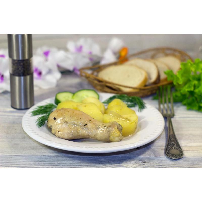 Куриные ножки с картошкой в рукаве