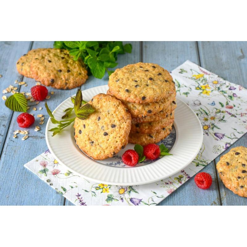 Овсяное печенье с шоколадной крошкой