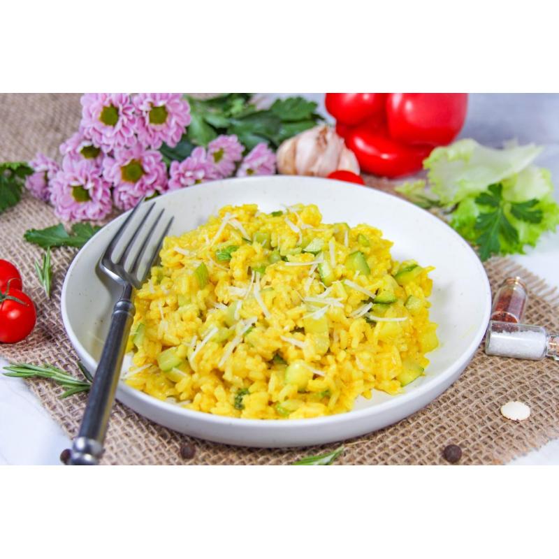 Лимонный рис с кабачком и сыром, фото 1