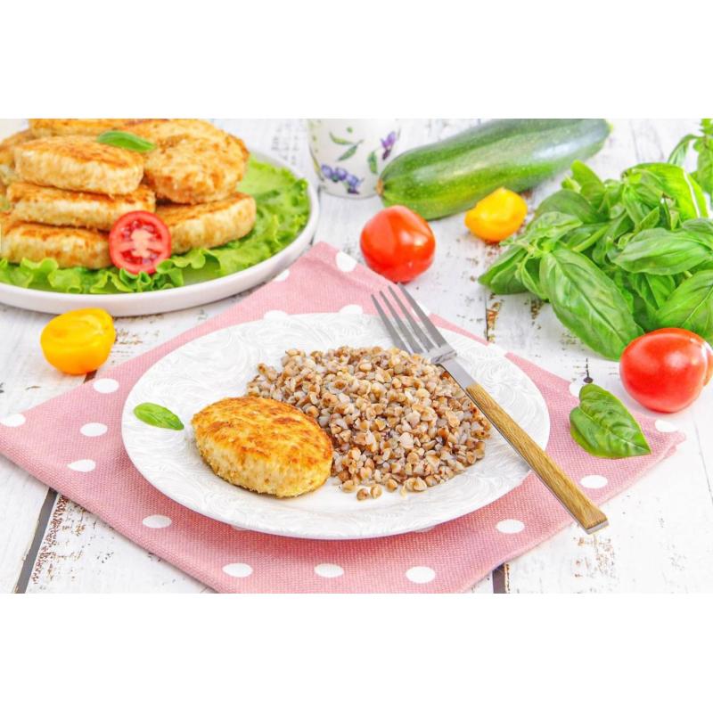 Котлеты из грудки с кабачком