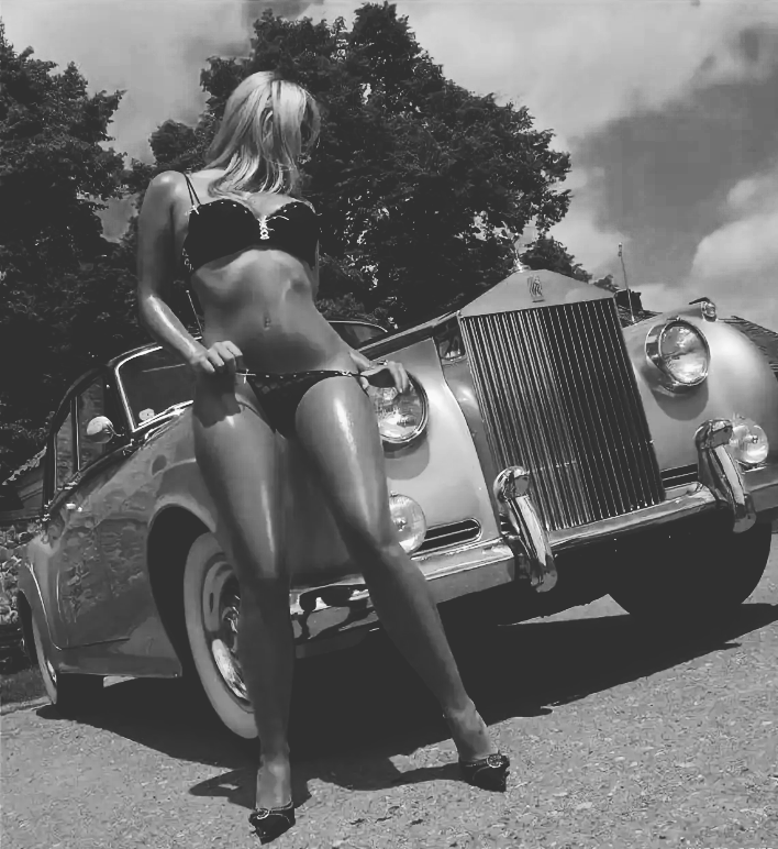 Каждому по вкусу: ретро авто и красивые девушки, фото 36
