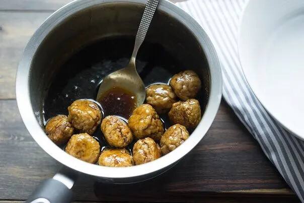 Плотные тефтели с соусом терияки, фото 1 Плотные тефтели с соусом терияки, фото 1