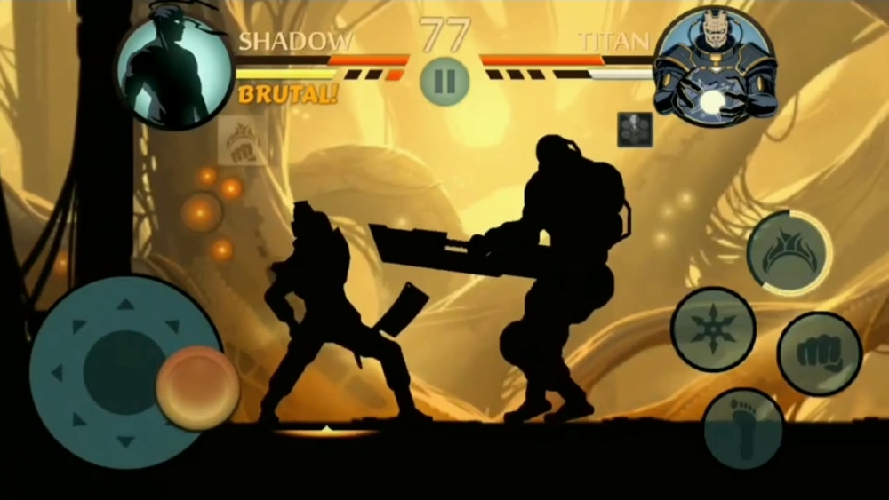 Shadow fight 2 меню титан