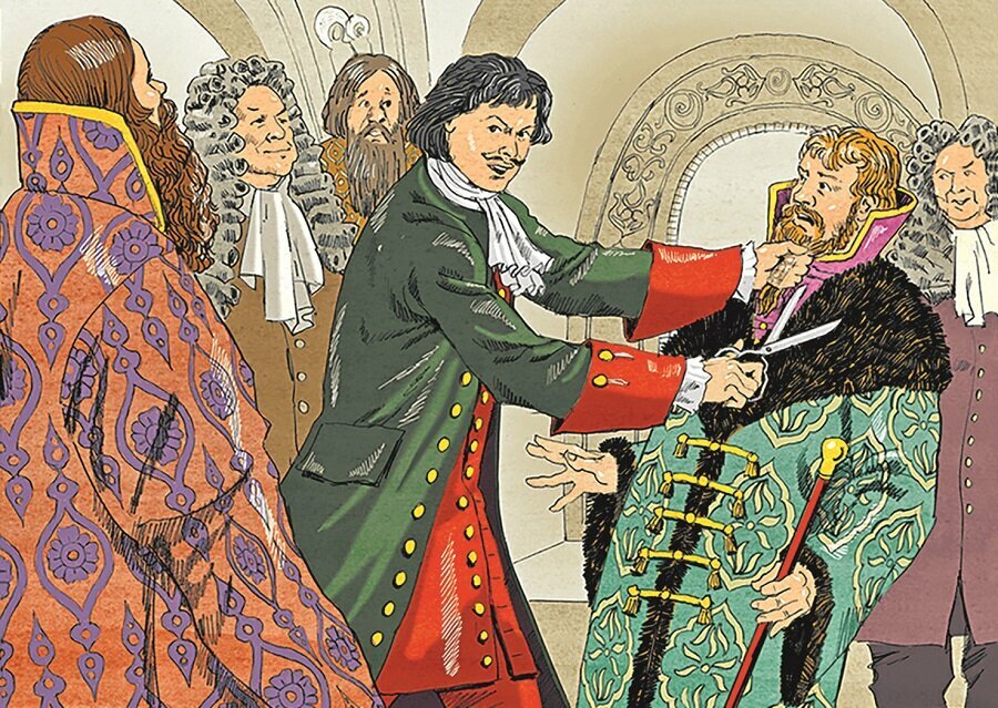 Почему Пётр I велел рубить бороды?