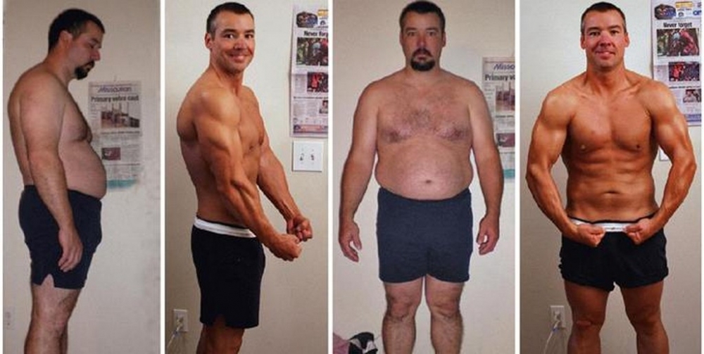 За год можно измениться. Трансформация тела. Результаты до и после тренировок. До и после занятий в тренажерном зале мужчине. Годы тренировок.