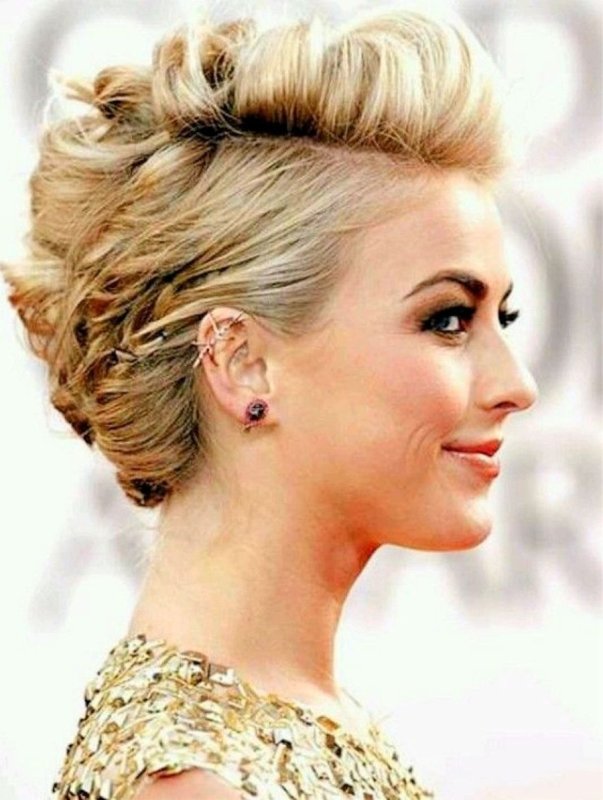 Идеи новогодних причёсок. Часть 2-я. Укладка на короткие и средние волосы., фото 14