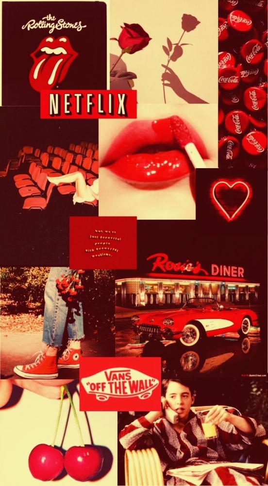 Красные обои-коллаж , фото 6 Красные обои-коллаж , фото 6