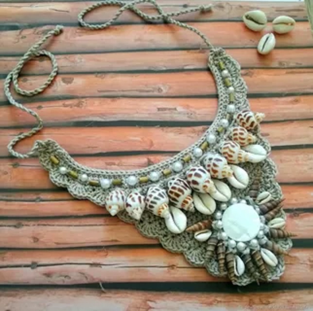 Красивые колье из ракушек, фото 2 Красивые колье из ракушек, фото 2