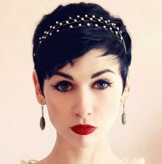 Идеи новогодних причёсок. Часть 2-я. Укладка на короткие и средние волосы., фото 23