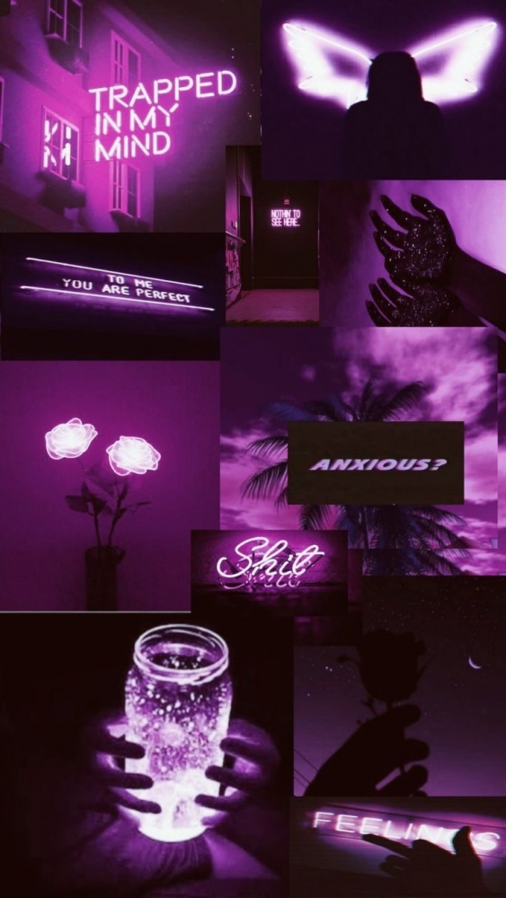 Фиолетовые обои-коллаж , фото 14 Фиолетовые обои-коллаж , фото 14