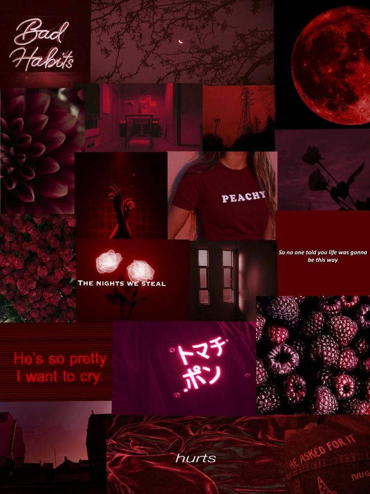 Красные обои-коллаж , фото 13 Красные обои-коллаж , фото 13