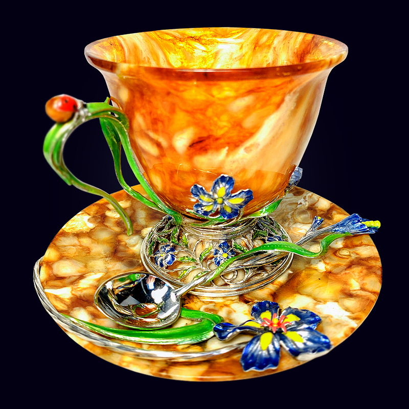 Янтарная посуда, фото 1 Янтарная посуда, фото 1