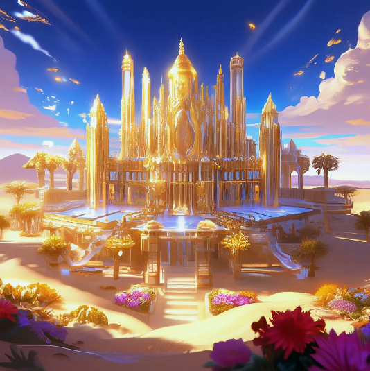 Волшебные дворцы, созданные ИИ, фото 1