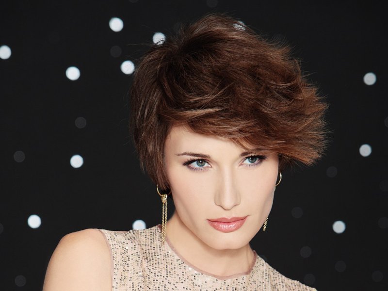 Идеи новогодних причёсок. Часть 2-я. Укладка на короткие и средние волосы., фото 38