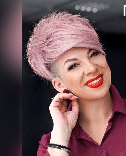 Идеи новогодних причёсок. Часть 1-я. Укладка на короткие волосы., фото 44