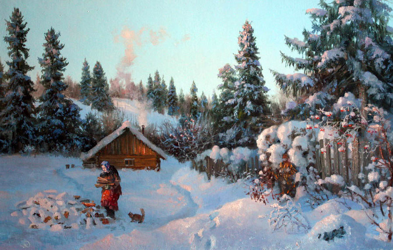 Красота зимы на картинах Владимира Жданова, фото 4 Красота зимы на картинах Владимира Жданова, фото 4