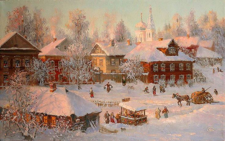 Красота зимы на картинах Владимира Жданова, фото 5 Красота зимы на картинах Владимира Жданова, фото 5