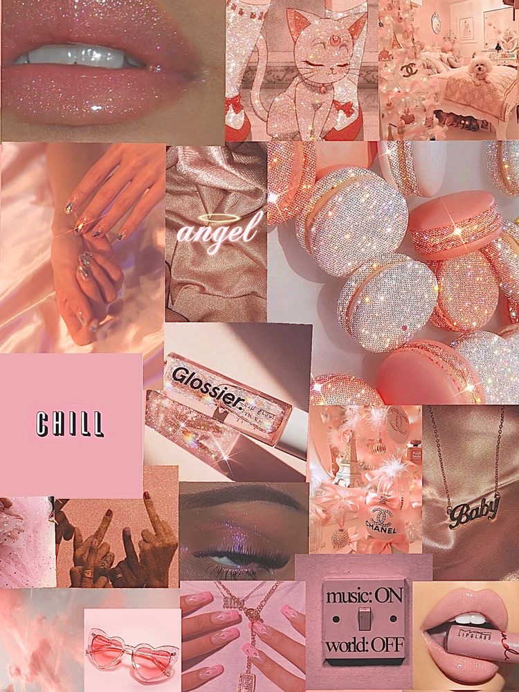 Милые обои коллаж персикового цвета , фото 18 Милые обои коллаж персикового цвета , фото 18