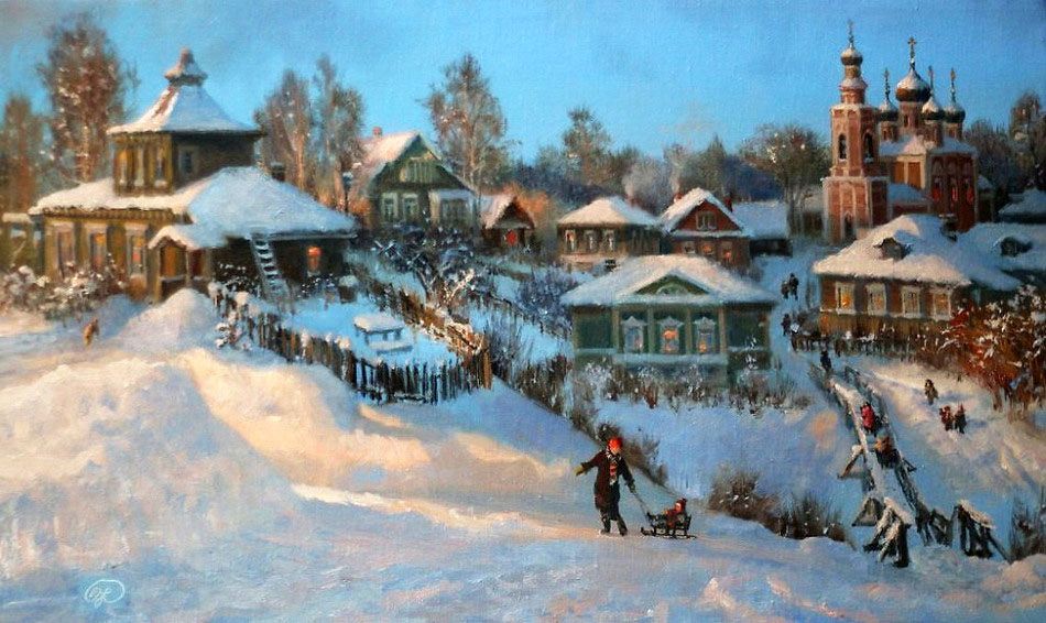 Красота зимы на картинах Владимира Жданова, фото 8 Красота зимы на картинах Владимира Жданова, фото 8