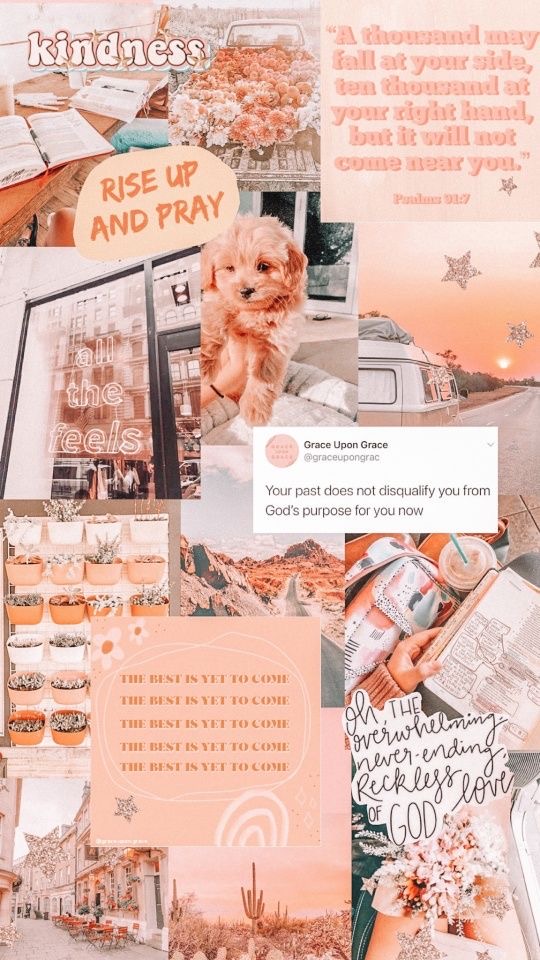 Милые обои коллаж персикового цвета , фото 9 Милые обои коллаж персикового цвета , фото 9