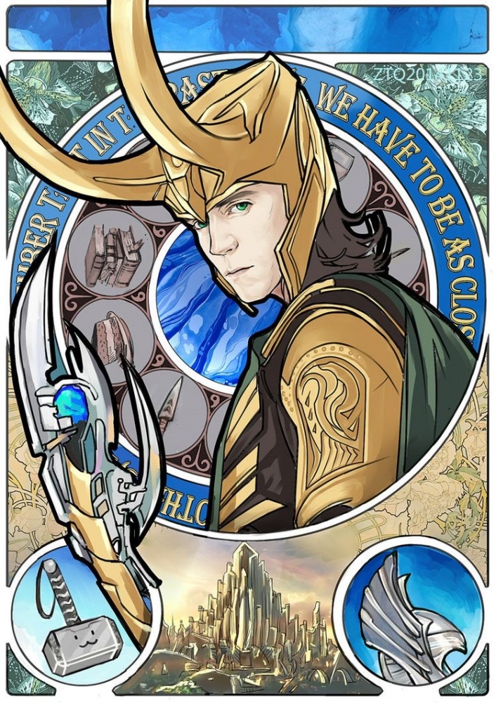 Милые арты с Локи. Мстители, фото 14 Милые арты с Локи. Мстители, фото 14