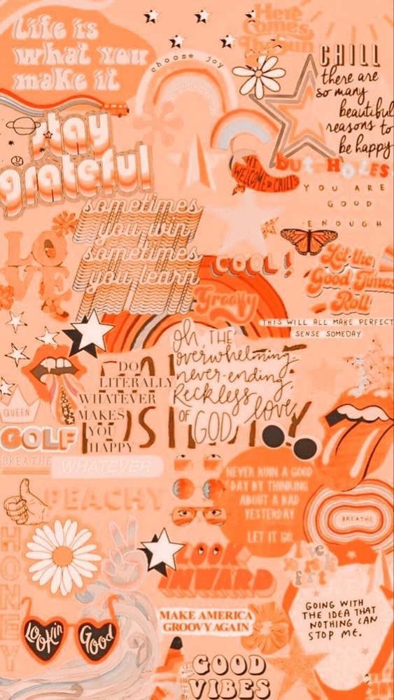 Милые обои коллаж персикового цвета , фото 10 Милые обои коллаж персикового цвета , фото 10