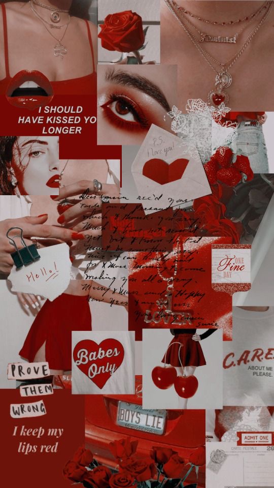 Красные обои-коллаж , фото 8 Красные обои-коллаж , фото 8