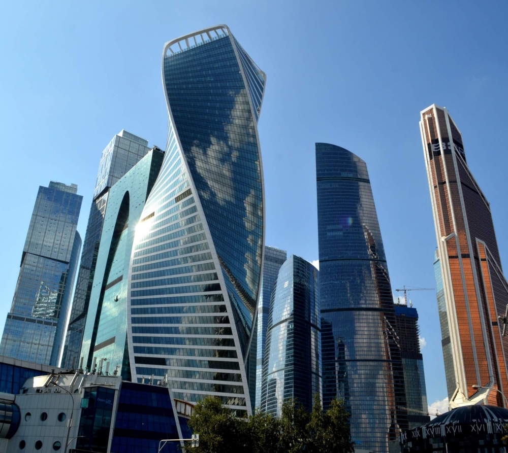 Москва-сити - уникальная архитектура из стекла и бетона