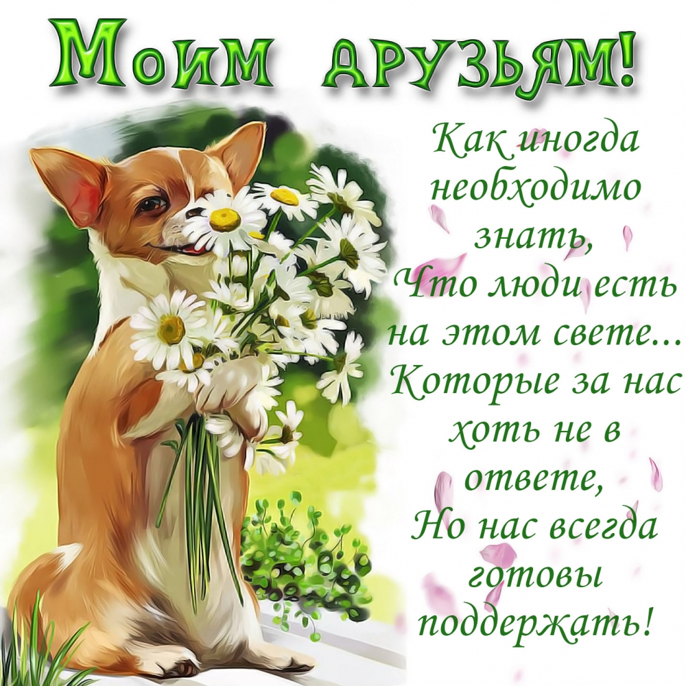 Открытки с пожеланиями для друзей и подругам, фото 18