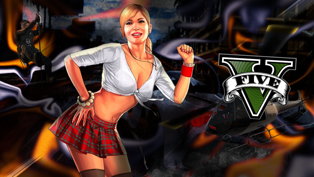 Игра Grand Theft Auto V обои, фото 1 Игра Grand Theft Auto V обои, фото 1