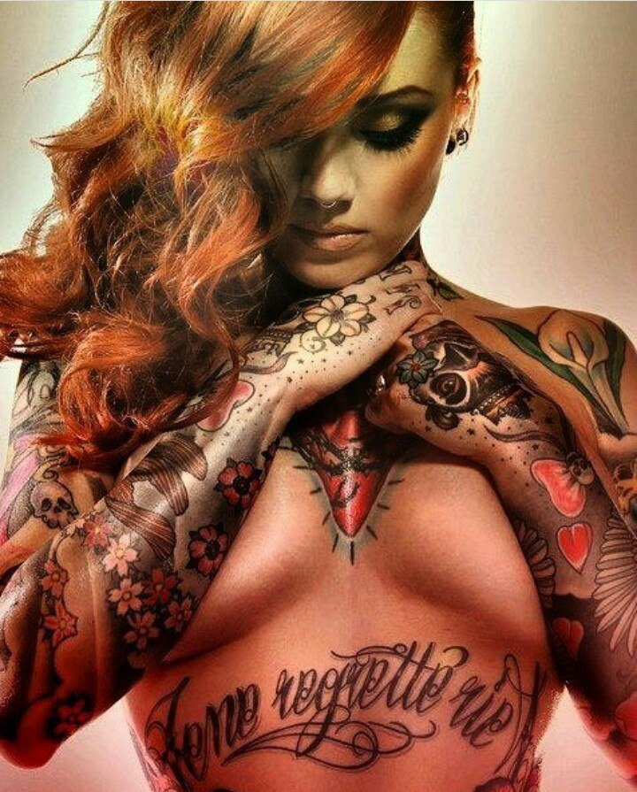Красивые девушки с татуировками, фото 31 Красивые девушки с татуировками, фото 31