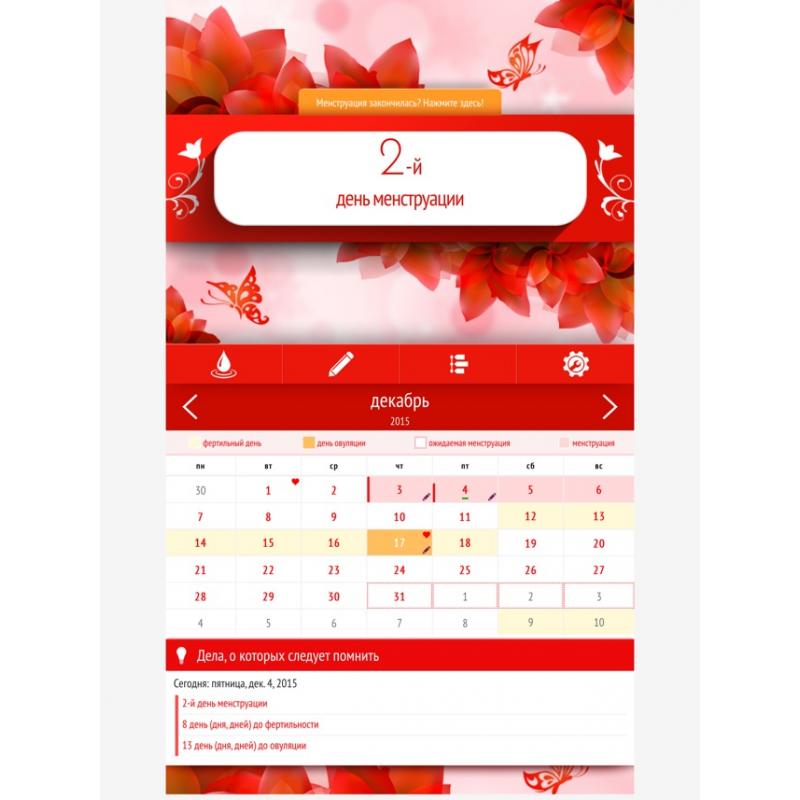 Дневник месячных. Женский дневник месячных. Как пользоваться приложением женский дневник.