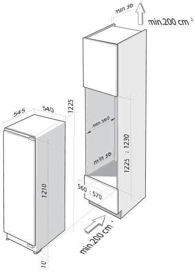 Встраиваемый холодильник De Dietrich DRS 1204 J Встраиваемый холодильник De Dietrich DRS 1204 J