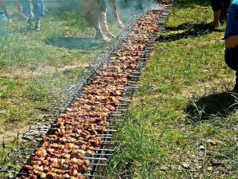 Я за зиму, забыл, отвык, как вкусный выглядит шашлык.
