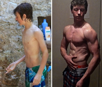 Результаты усердных тренировок (до и после)