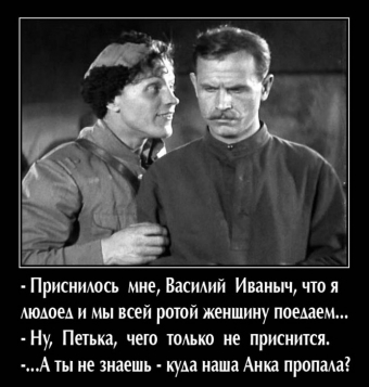 Анекдоты про Чапаева.