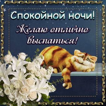 Спокойной ночи открытки - пожелания