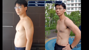 Результаты усердных тренировок (до и после)